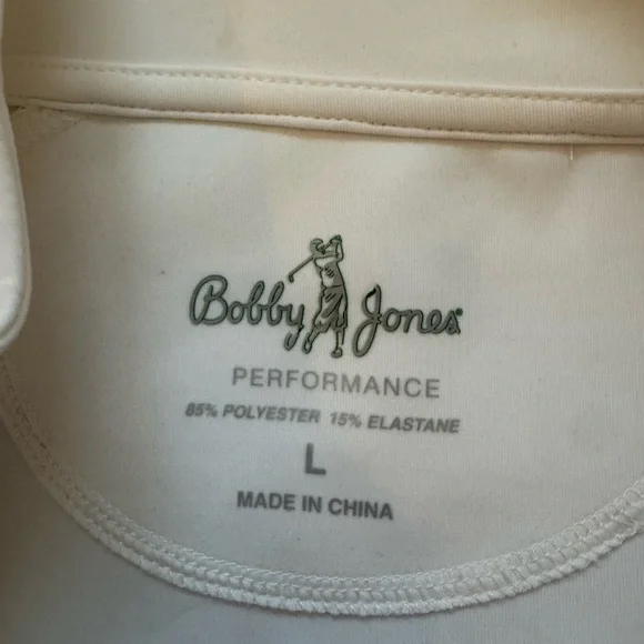 Bobby Jones Cream Performance Vest